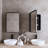 Bathroom Medicine Cabinet With Mirror: 20X30 Inch Recessed Black Metal Frame, Adjustable Shelves - Modern, , , Fog, Corrosion, -Proof Property Framed Mirror &-1347160087-1347160083
