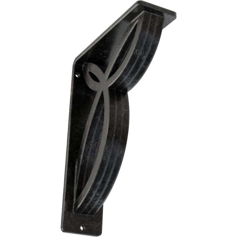 Support en fer forgé Versailles, Argent antique, H 8 po x l 2 po x P 5,5 po