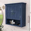 Armoire murale flottante avec tablettes réglables, unité de rangement peu encombrante pour la salle de bain-204922246