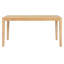 7 pièces pour 6 personnes, finition naturelle, table rectangulaire en chêne, chaises rembourrées, pieds en bois massif, sièges confortables All Retro 6, placage de chêne, longs repas