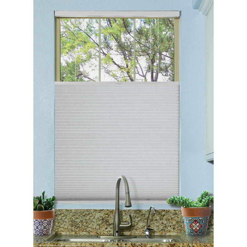 Top Down/ Bottom Up Cordless Blackout Cellular Shade, 72"L, 29"W, White