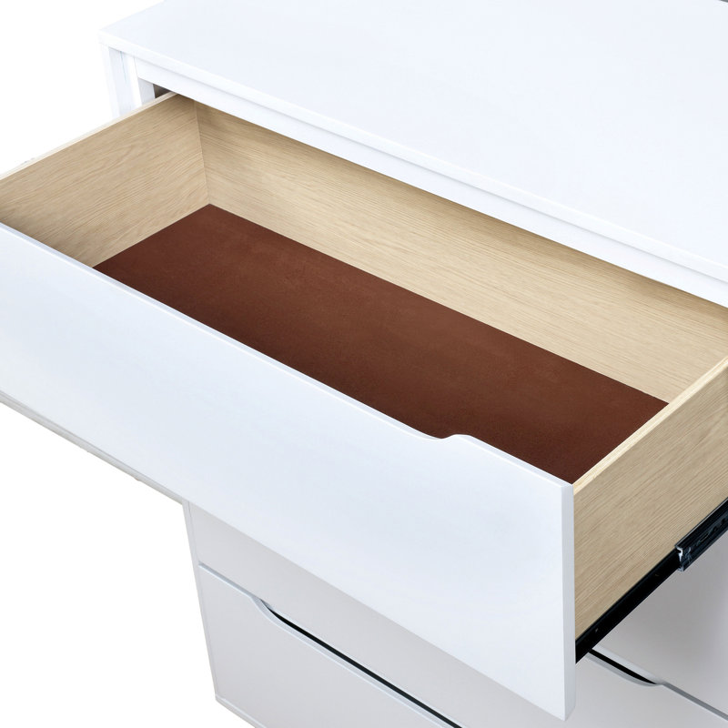 Commode à 4 tiroirs Stalter, Blanc