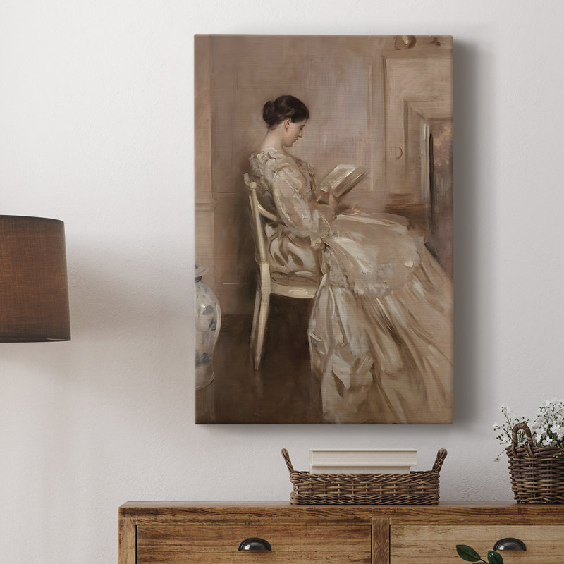 Impression de portrait rétro Cxxxi - galerie enveloppée de cavas, H 12 po x l 8 po