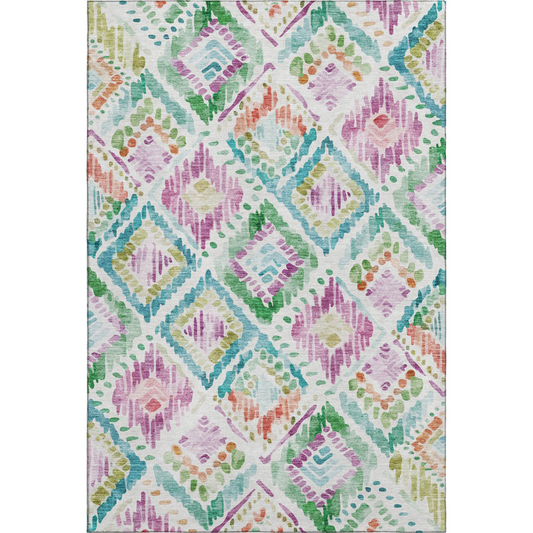 Premium Machine Washable Blaise AMF1088 Geometric Rug