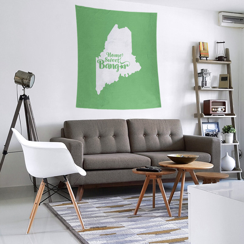 Tapisserie de Bangor, Maine, Vert, H 27,5 po x l 37,5 po