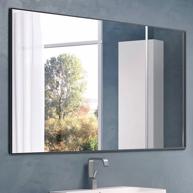 Miroir d'appoint de salle de bain moderne 36 x 24 pouces avec cadre mural vertical ou horizontal, 36 po x 24 po