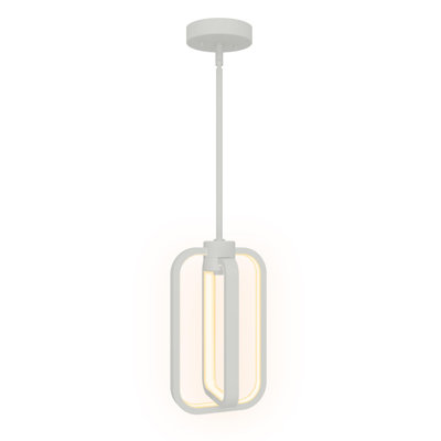 Mini-luminaire suspendu à DEL Jaiya intégré - hauteur réglable, luminaire suspendu à intensité variable Triac - 20 W, plafonnier DEL à montage en surface 3000K