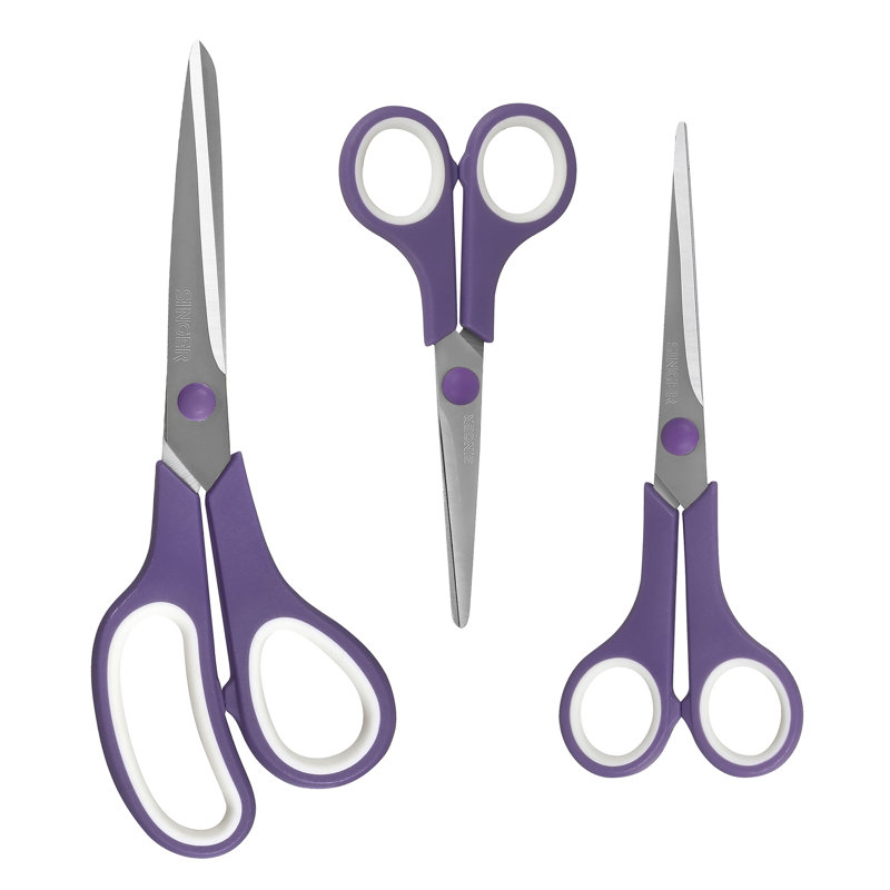 Ensemble de ciseaux multi-tailles SINGER Crafting Comfort Grip, 9 pièces