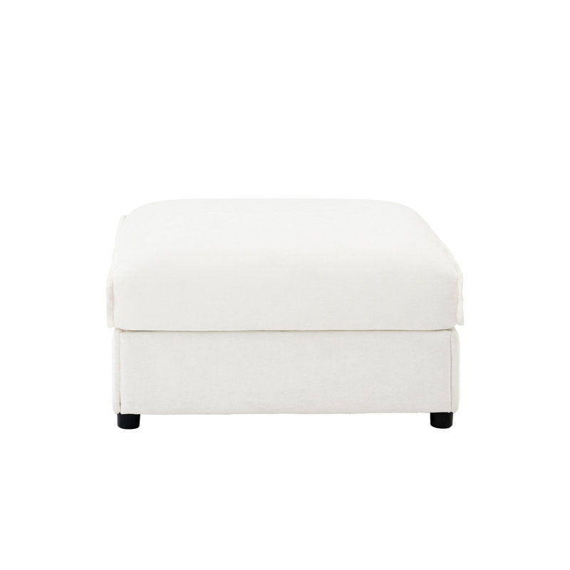 Repose-pieds de style contemporain, Blanc