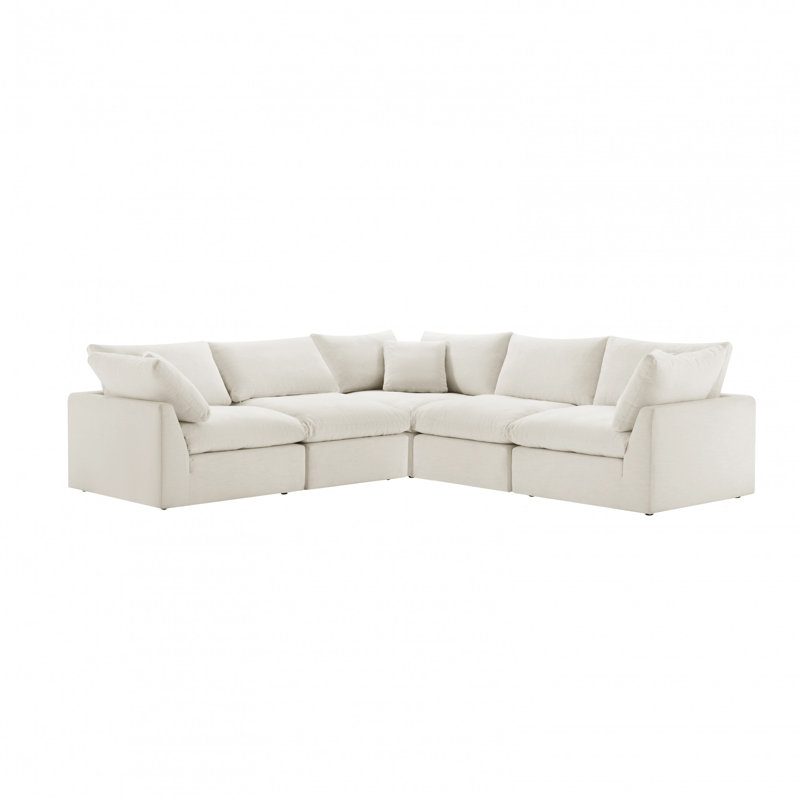 Canapé modulaire rembourré 5 pièces Eliana