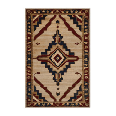 Machine Washable Persian Beige Area Rug