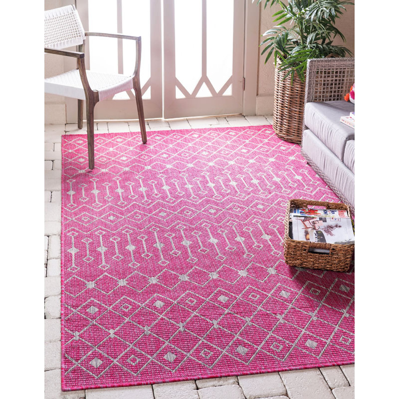 Avah Geometric Indoor / Outdoor Rug, Rectangle 8' x 11'4"