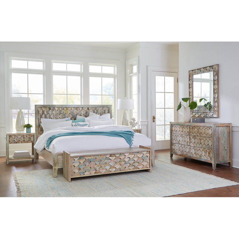 Ibiza Solid Wood Bed, Queen
