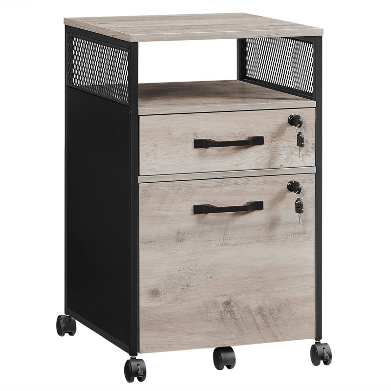 42cm Wide 2 -Drawer Mobile File Cabinet