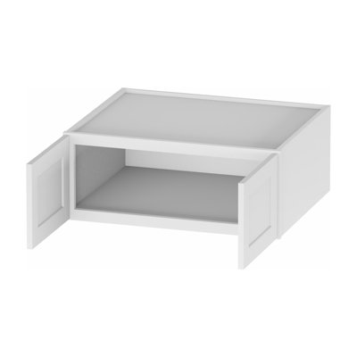 Meuble mural standard en contreplaqué blanc, Kindwood Eco Shaker, 30 po L x 24 po P x 12 po H, prêt à assembler