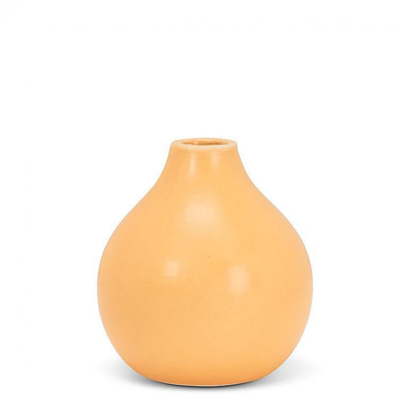Matte Ochre Yellow Vase