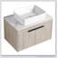 Ensemble de meuble-lavabo mural 30 po avec lavabo en céramique Modern Design