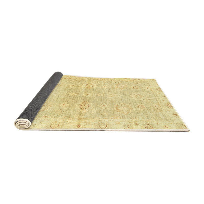 Tapis décoratif multicolore à motif abstrait, Rond 8 pi