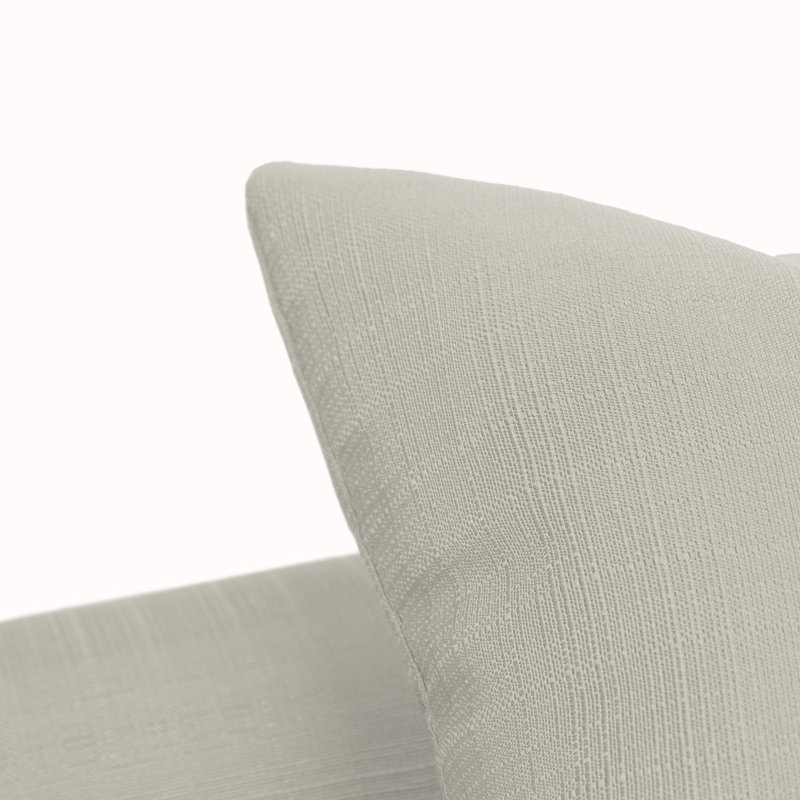 Reversible, Knife Edge Pillow With Stitched Closure, Sand