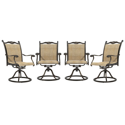 Swivel Patio Dining Armchair by mondawe