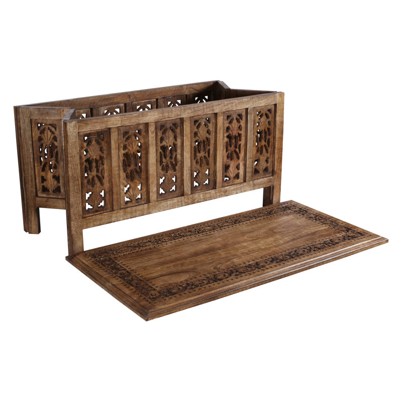 Haymarket Solid Wood End Table, Light Brown