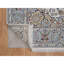 Tapis oriental blanc perle 6 pi 3 po x 9 pi 2 po Nain avec motif de médaillon floral, 250 KPSI