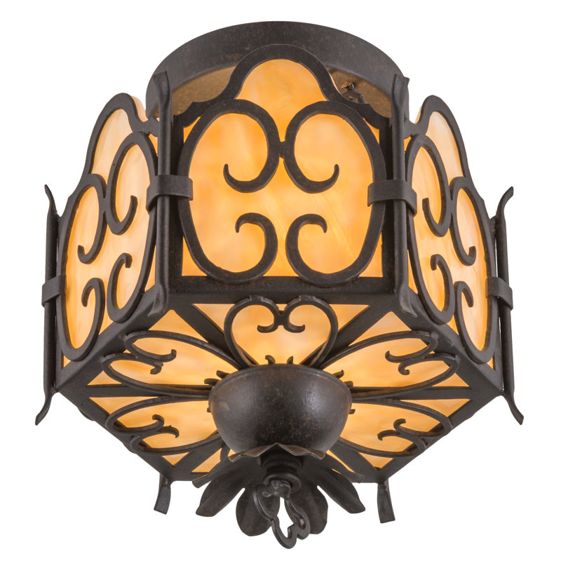 1 - Light Semi Flush Mount
