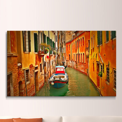 « venice canal vii » par yuri malkov, reproduction d’art sur toile tendue