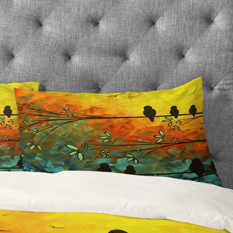 Madart Inc Birds Of A Feather Pillowcase, King