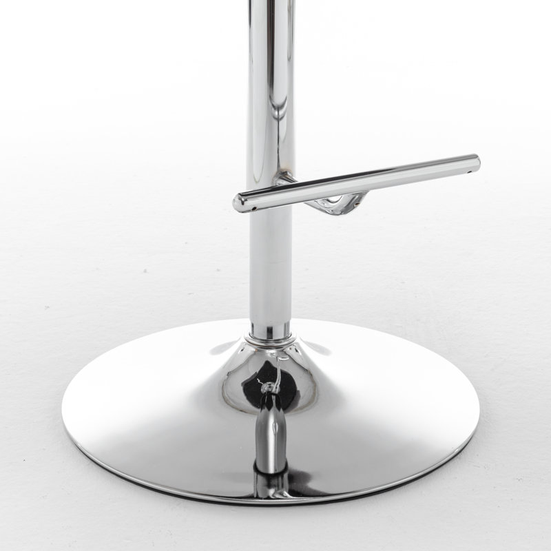 Tabouret pivotant à hauteur réglable Manoor, Vert, Argent