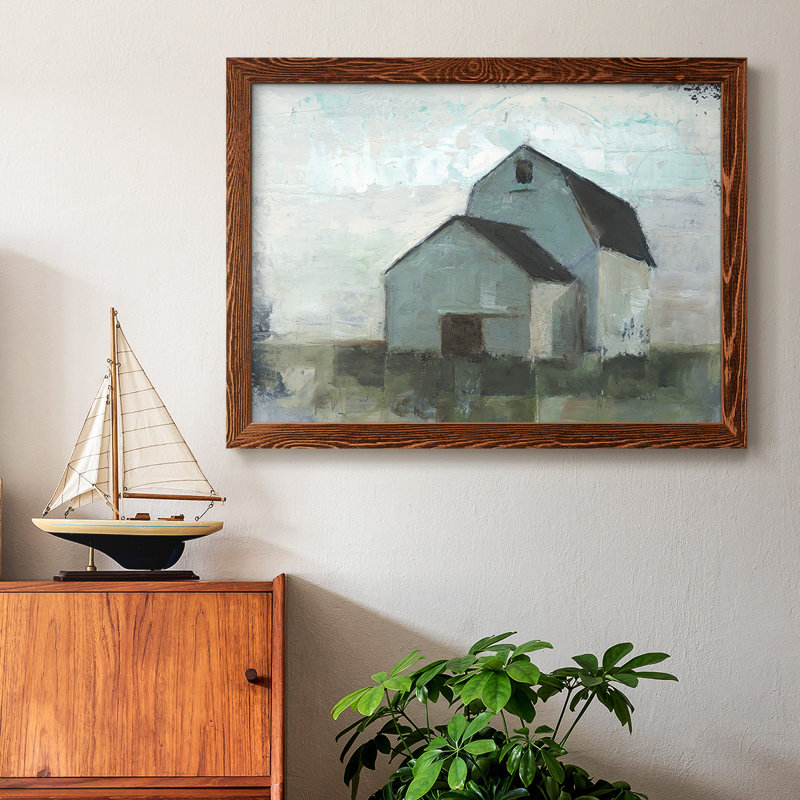 " Barn At Sunset I ", Maple, 18" H x 26" W x 1.5" D