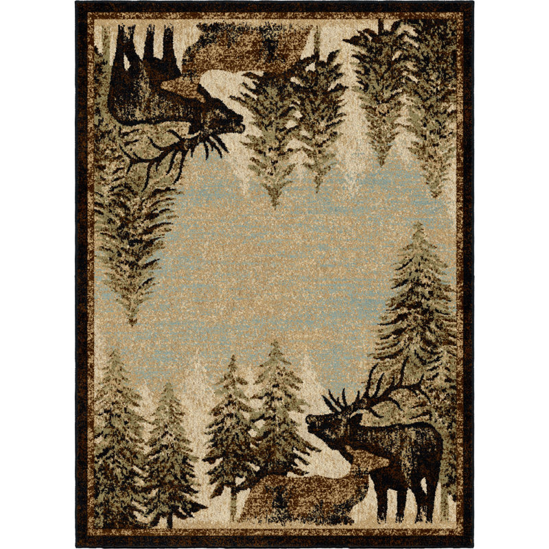 Tapis brun Hills, Rectangle 5 pi 3 po x 7 pi 7 po