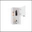Pharmacie Kaser avec miroir et tablettes, avec option de position verticale ou horizontale, solution de rangement de salle de bain moderne, blanc
