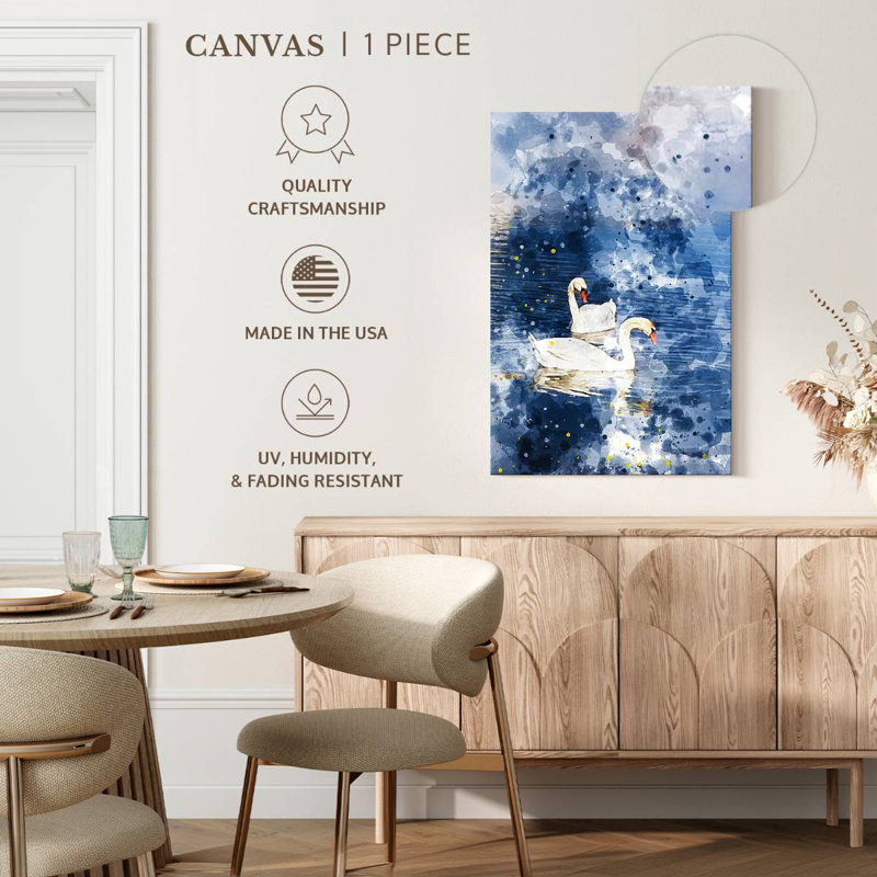 Brampt Swans Amour, 24" H x 16" W