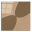 Art mural en verre acrylique «Unity Brown» par Danhui Nai