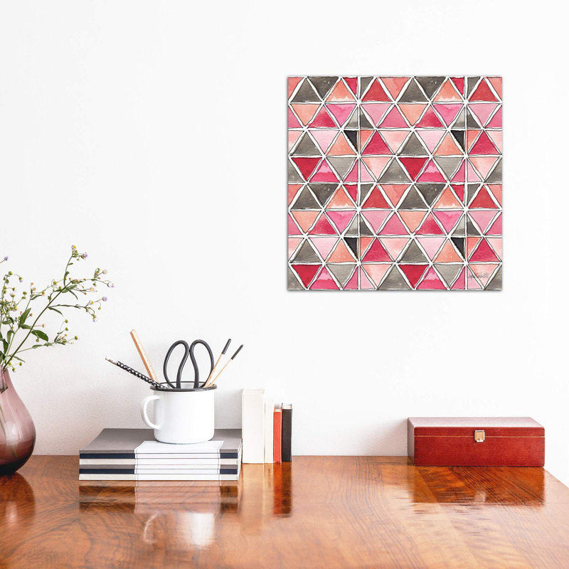 « chic accents pattern », art, Toile tendue, H 18 po x l 18 po x P 1,5 po