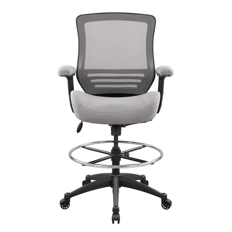 Fauteuil de bureau ergonomique Oeds, Noir, gris
