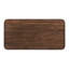 Walnut Veneer Table With 2 Shelves And Tambour Doors For Mid-Century Modern Living Rectangular Room In Finish