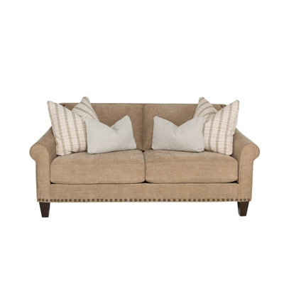 74.5" Round Arm Sofa with Reversible Cushions