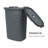  50L Slim Laundry Hamper, Clothes Basket, Lid, Plastic-49635341-111360883