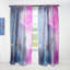 Paire de rideaux semi-transparents avec passe-tringle Abstract-80630950