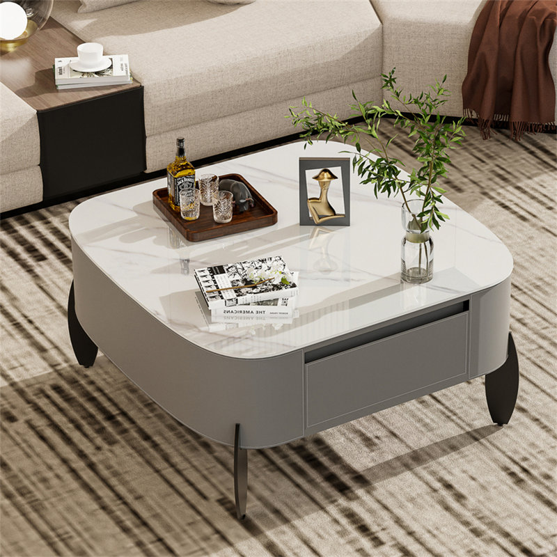 Corzine Four Leg Coffee Table with Storage