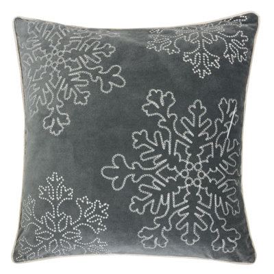 Holiday Square Velvet Pillow Cover & Insert