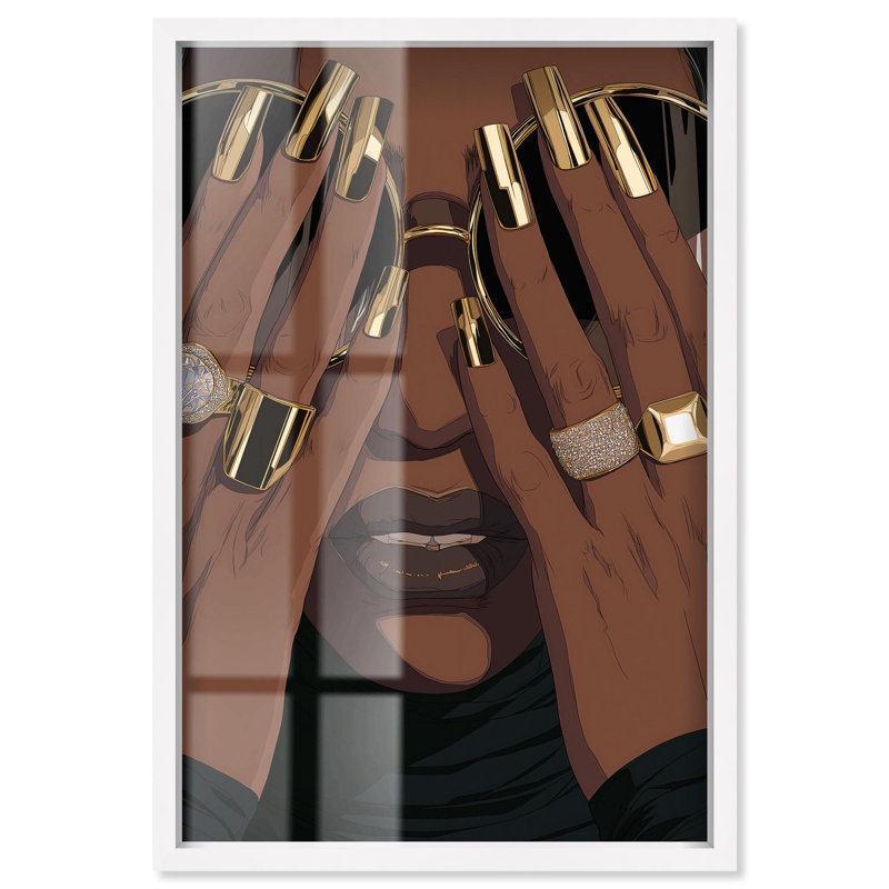 «Rich Reflection Shadowbox Print» par Art Remedy, cadre blanc, 17 x 25, H 25 po x l 17 po, Cadre blanc