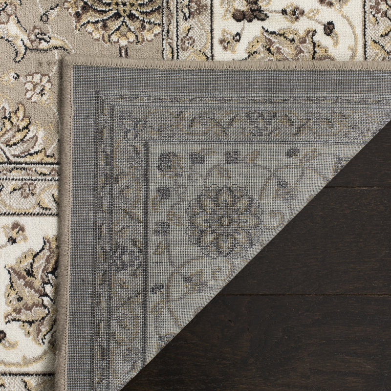 Carolus Viscose Pile Oriental Rug, Rectangle 3'3" x 4'7"