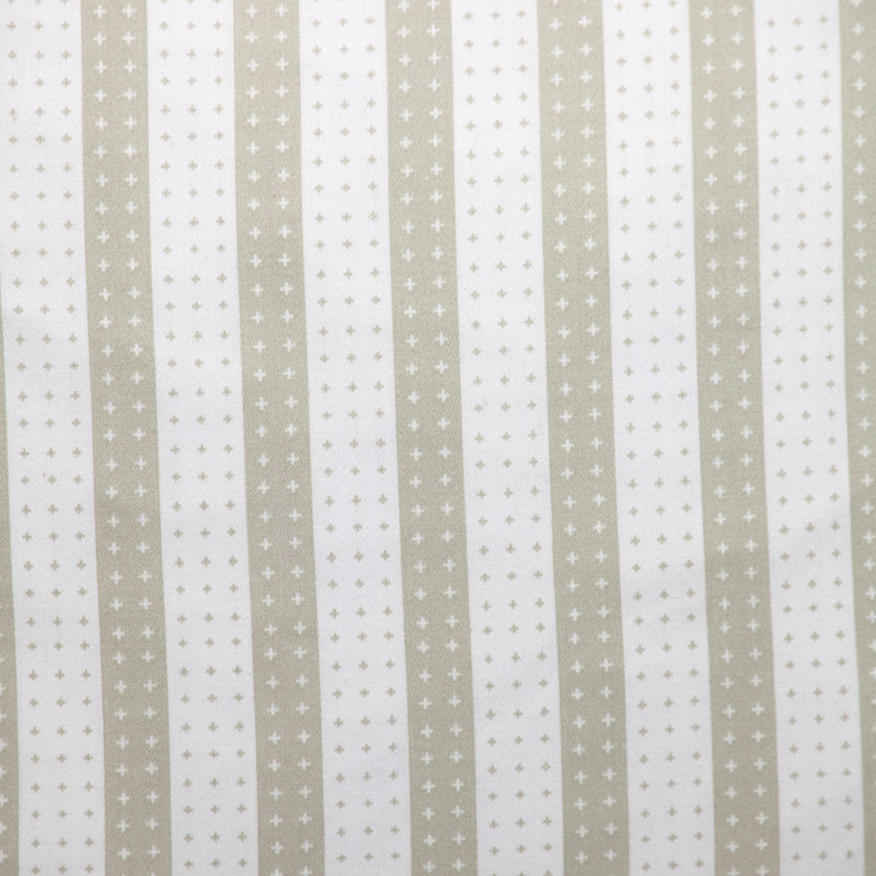 Parkland Collection Transitional Striped White 16" x 16" Pillow