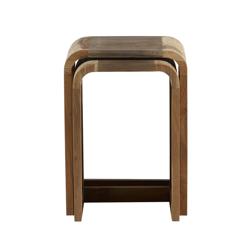 Giovani Solid Wood Block Nesting Tables
