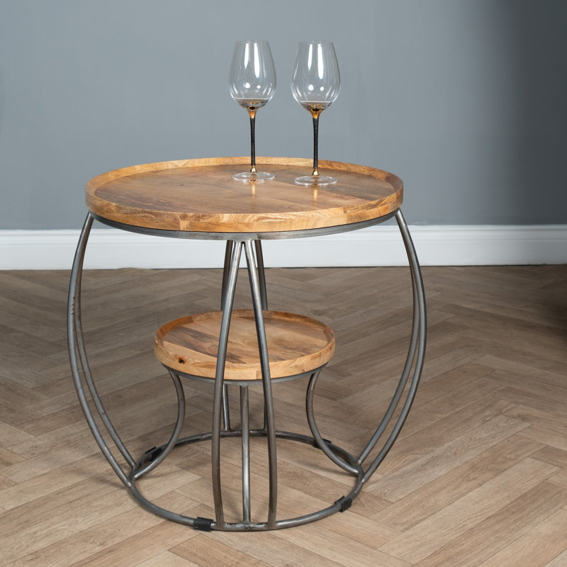 Komal End Table, Grey