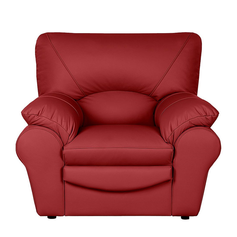 Heppman Leather Armchair, Red