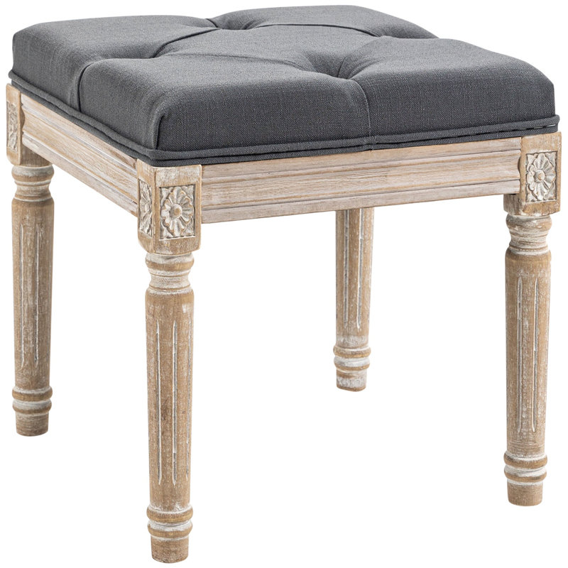 Caleb Upholstered Ottoman, Gray